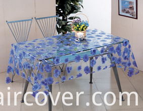 New Design PVC Transparent Printed Pattern Tablecloth (TT00284)